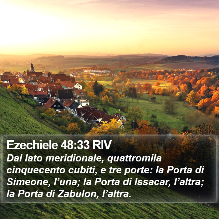 Ezechiele 48:33 RIV Bible Study