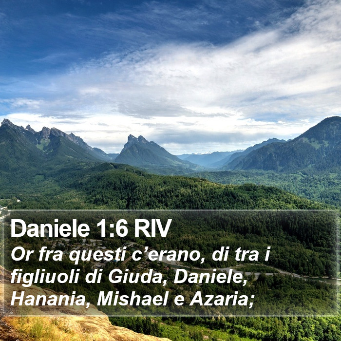 Daniele 1:6 RIV Bible Study