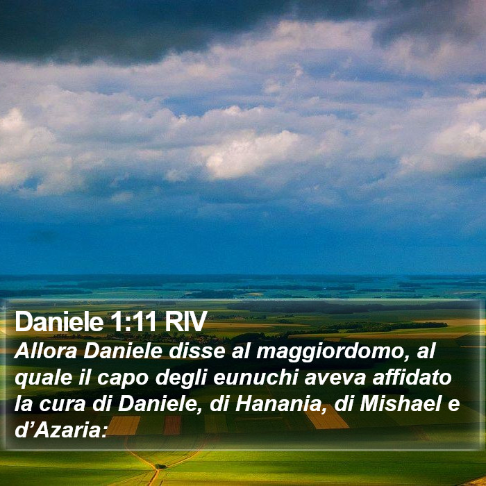 Daniele 1:11 RIV Bible Study