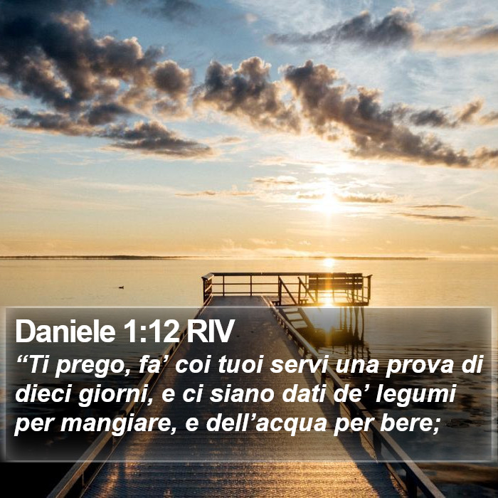 Daniele 1:12 RIV Bible Study