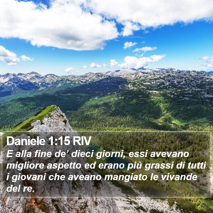 Daniele 1:15 RIV Bible Study