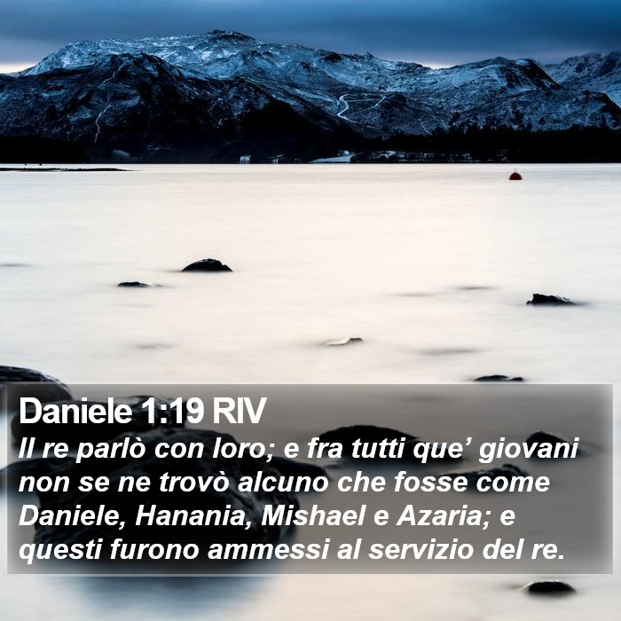 Daniele 1:19 RIV Bible Study