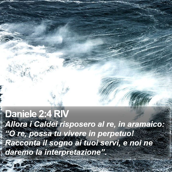 Daniele 2:4 RIV Bible Study