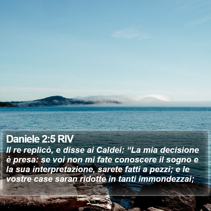 Daniele 2:5 RIV Bible Study