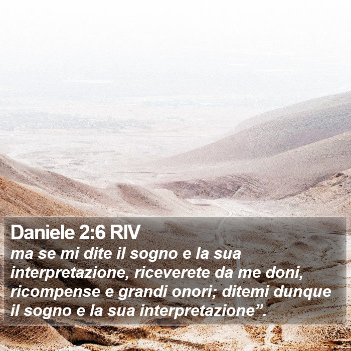 Daniele 2:6 RIV Bible Study