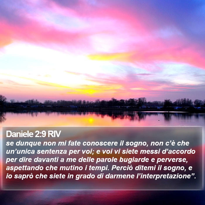 Daniele 2:9 RIV Bible Study