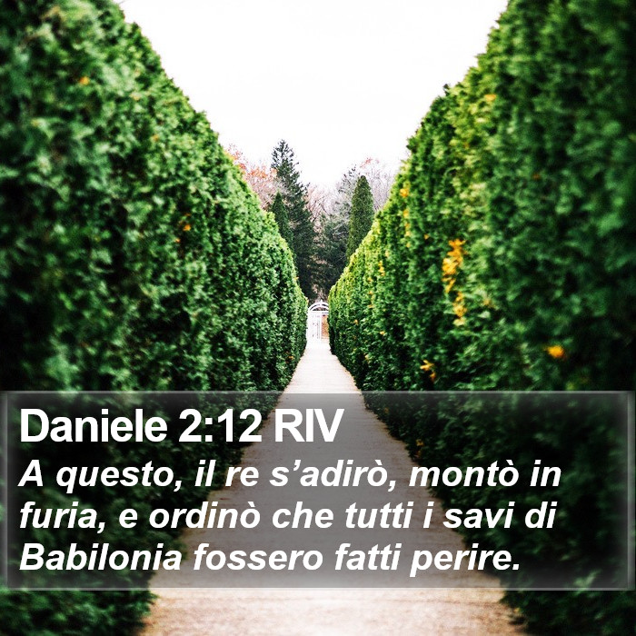 Daniele 2:12 RIV Bible Study