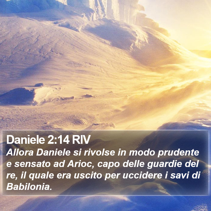 Daniele 2:14 RIV Bible Study