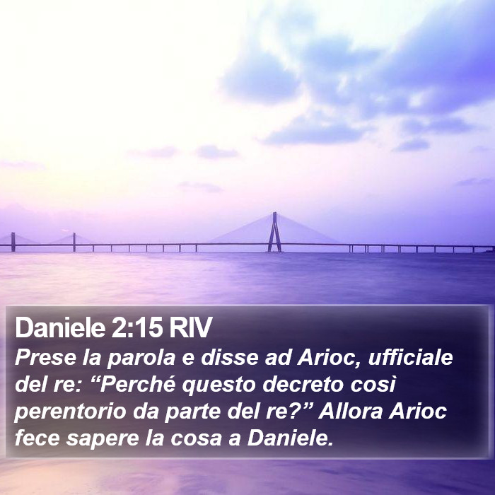 Daniele 2:15 RIV Bible Study