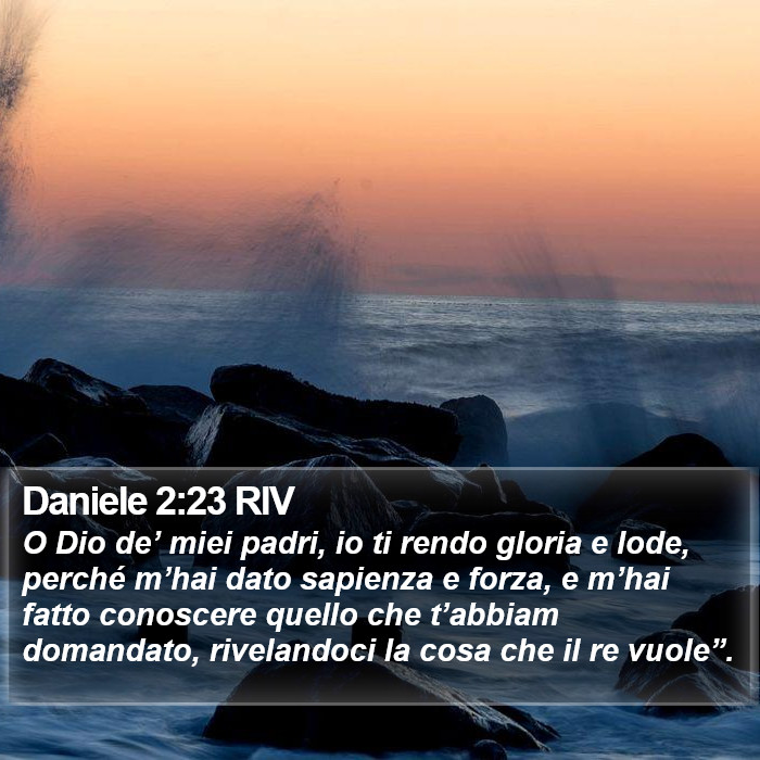 Daniele 2:23 RIV Bible Study