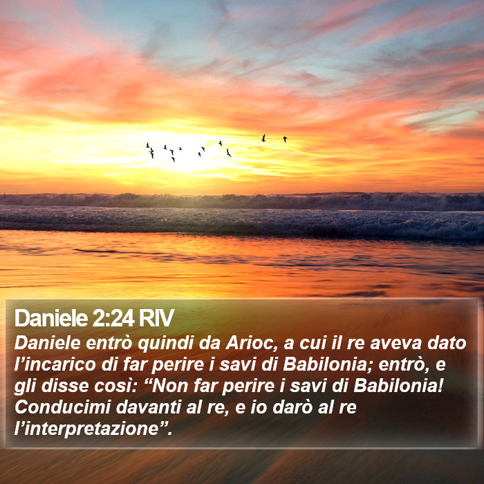 Daniele 2:24 RIV Bible Study