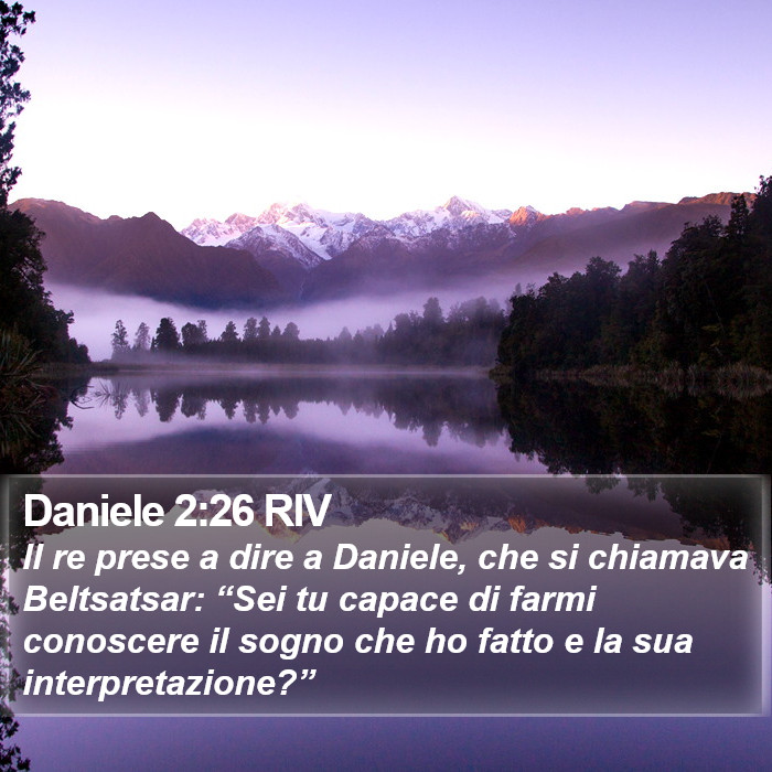 Daniele 2:26 RIV Bible Study