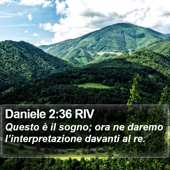 Daniele 2:36 RIV Bible Study