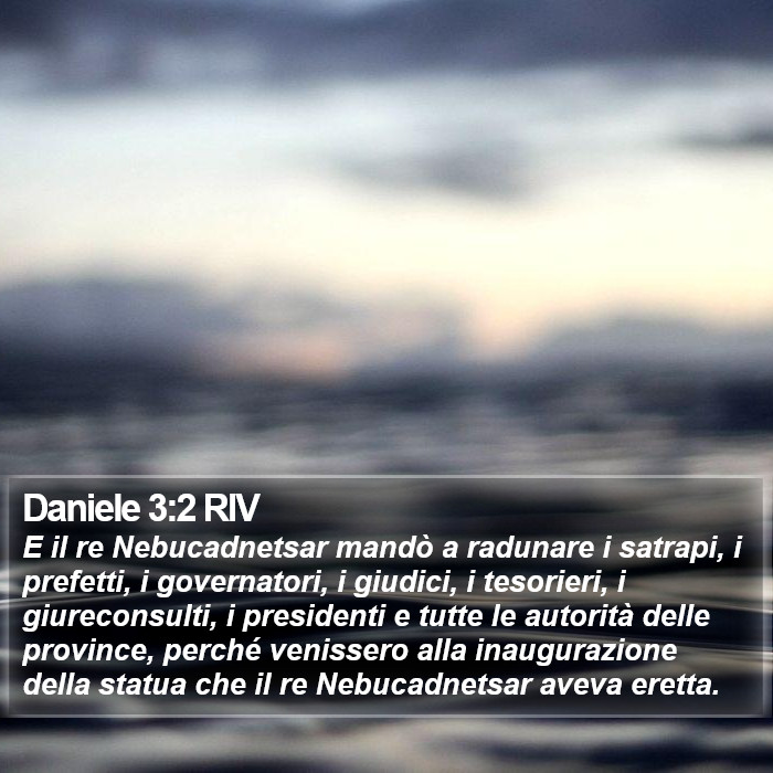 Daniele 3:2 RIV Bible Study