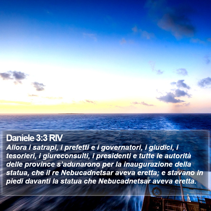 Daniele 3:3 RIV Bible Study