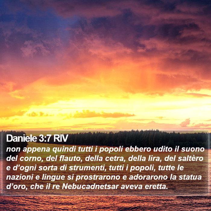 Daniele 3:7 RIV Bible Study