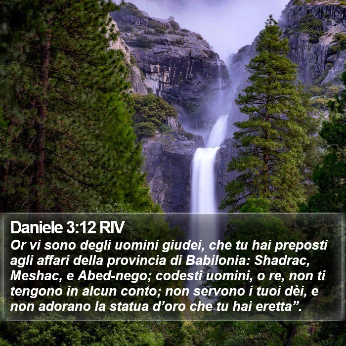 Daniele 3:12 RIV Bible Study