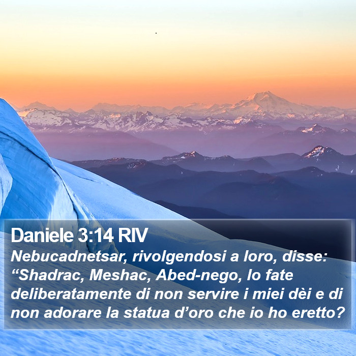 Daniele 3:14 RIV Bible Study