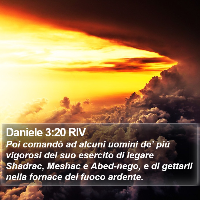 Daniele 3:20 RIV Bible Study