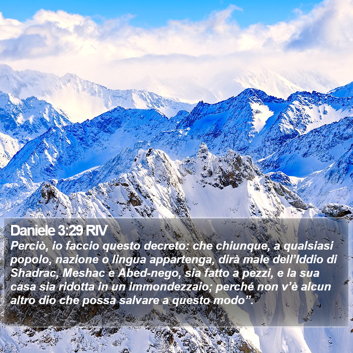 Daniele 3:29 RIV Bible Study