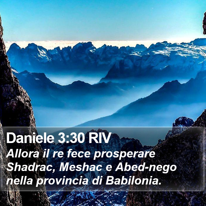 Daniele 3:30 RIV Bible Study