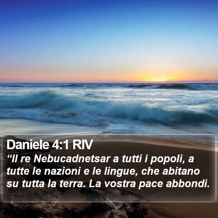 Daniele 4:1 RIV Bible Study