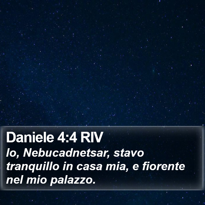 Daniele 4:4 RIV Bible Study