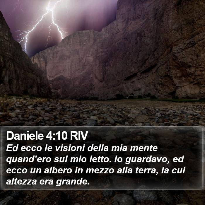 Daniele 4:10 RIV Bible Study