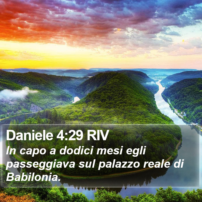 Daniele 4:29 RIV Bible Study