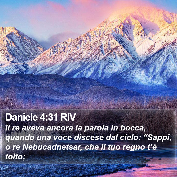 Daniele 4:31 RIV Bible Study