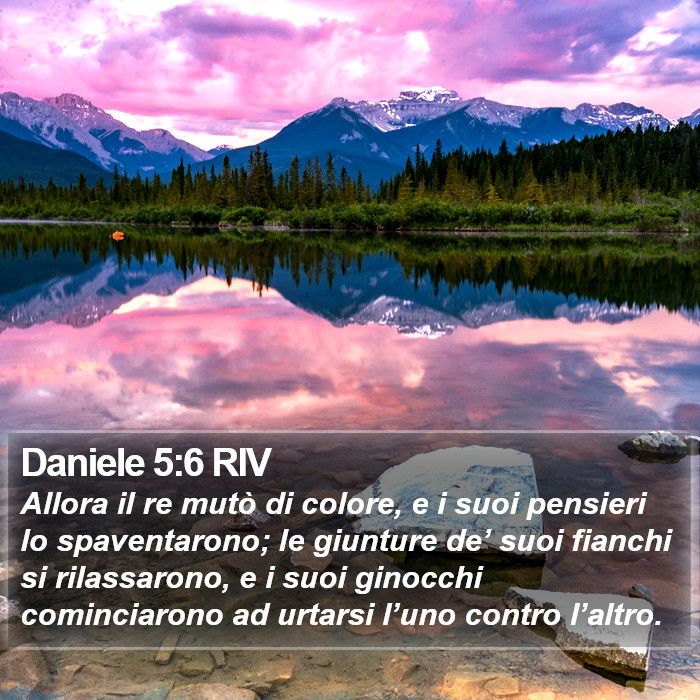Daniele 5:6 RIV Bible Study