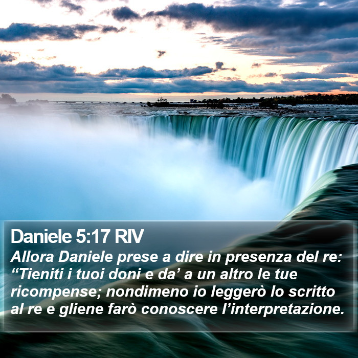 Daniele 5:17 RIV Bible Study