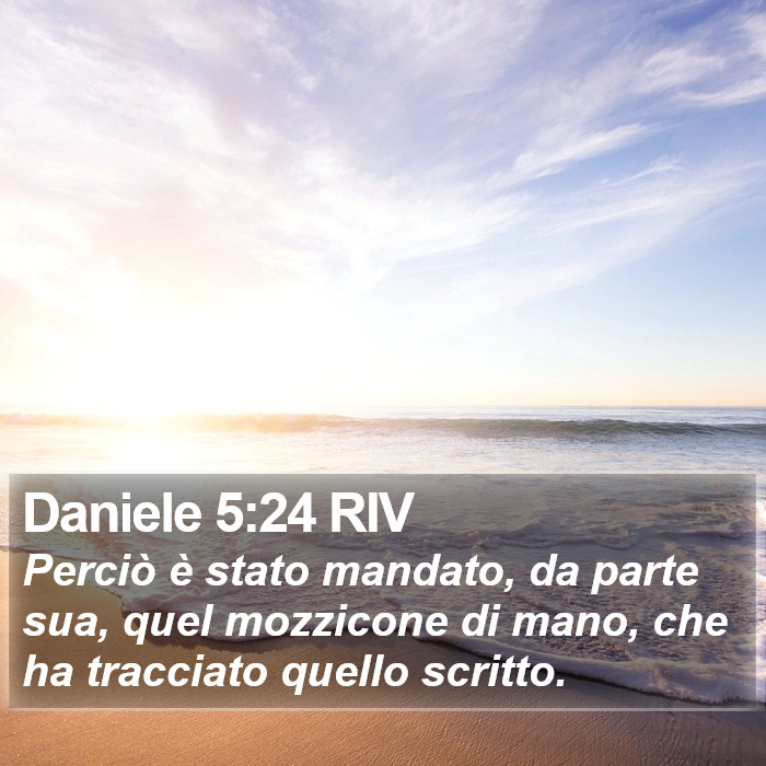 Daniele 5:24 RIV Bible Study