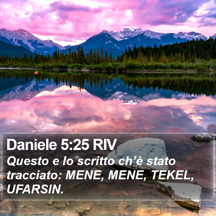 Daniele 5:25 RIV Bible Study