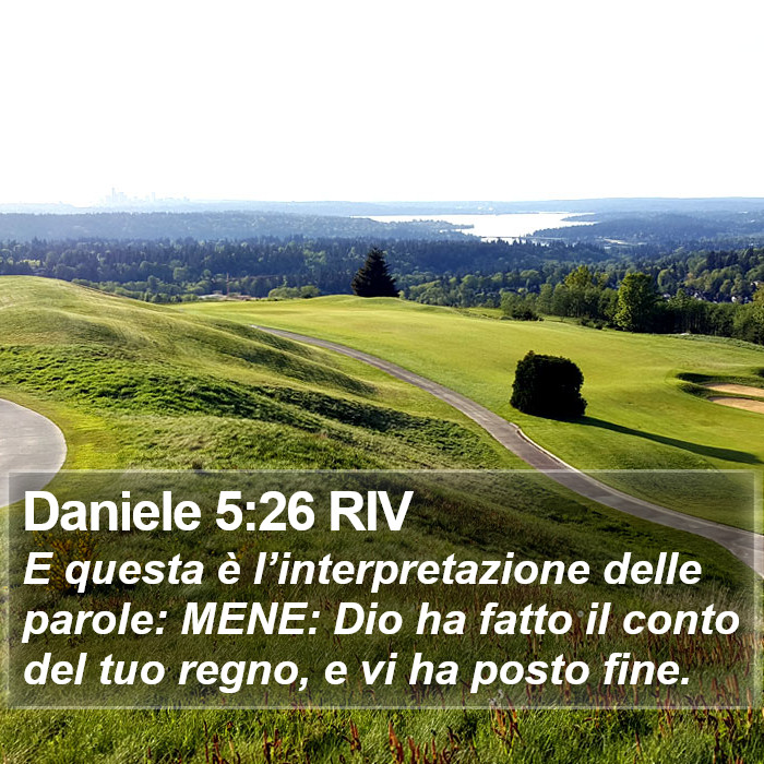 Daniele 5:26 RIV Bible Study