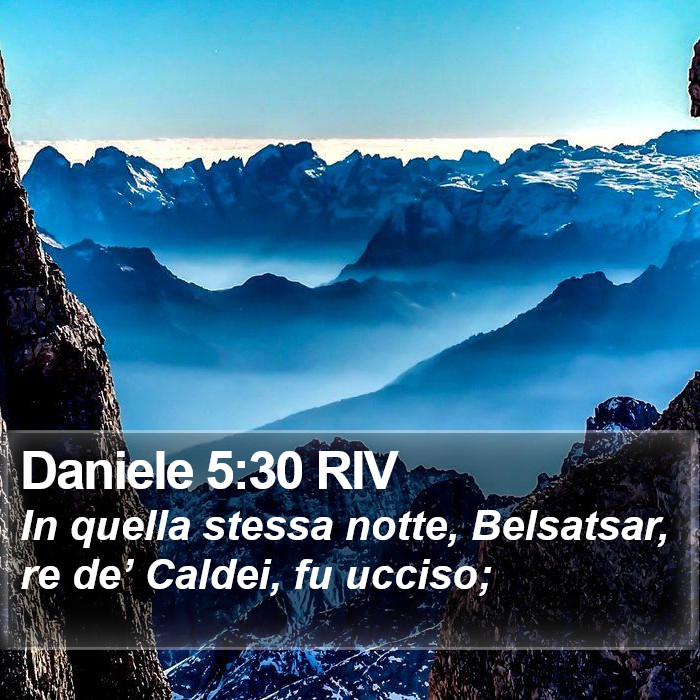 Daniele 5:30 RIV Bible Study