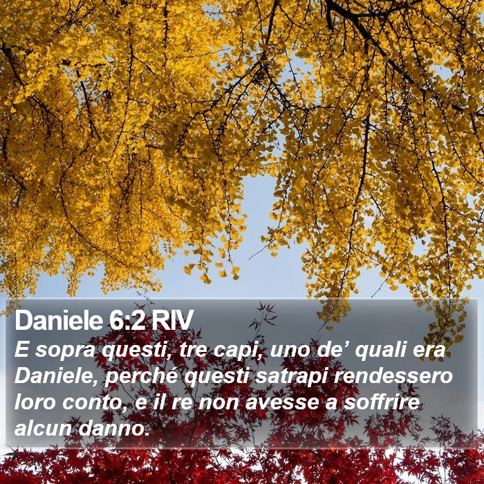 Daniele 6:2 RIV Bible Study