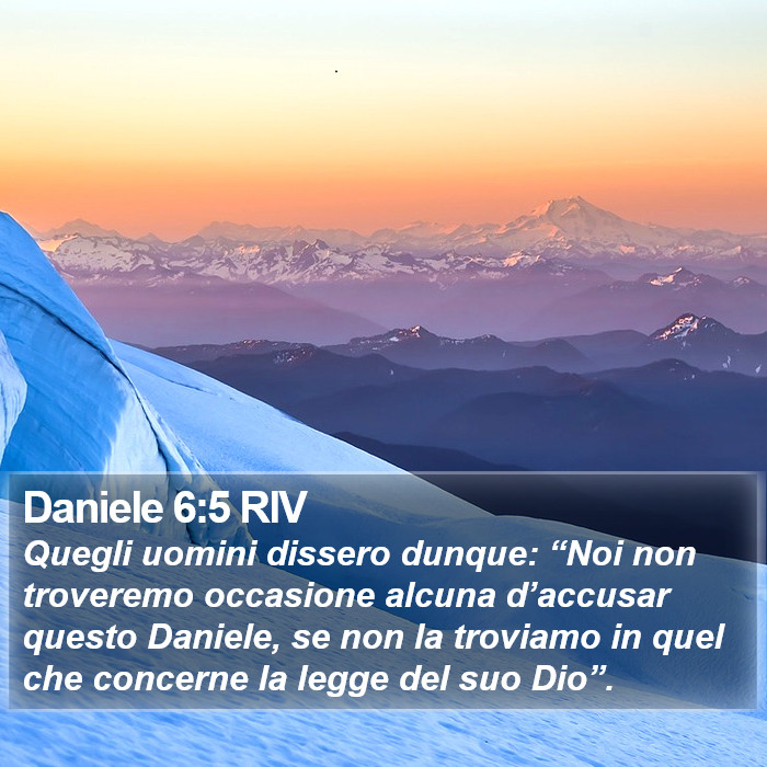 Daniele 6:5 RIV Bible Study