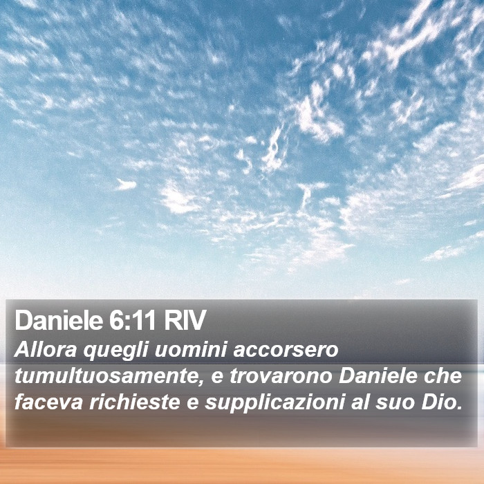 Daniele 6:11 RIV Bible Study