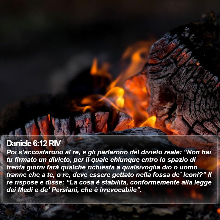 Daniele 6:12 RIV Bible Study