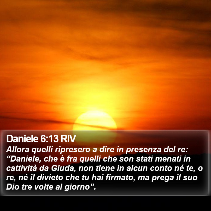 Daniele 6:13 RIV Bible Study