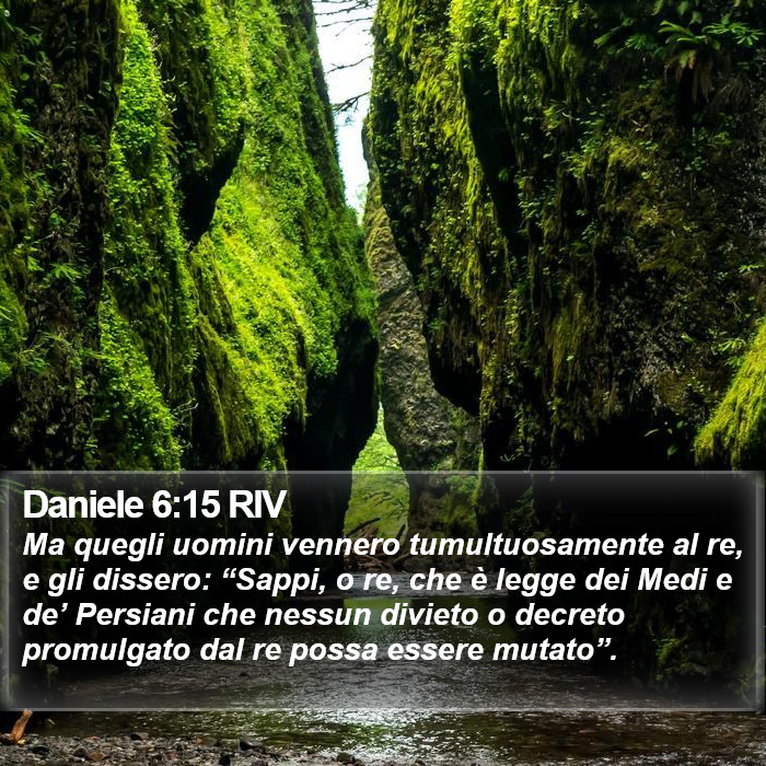 Daniele 6:15 RIV Bible Study