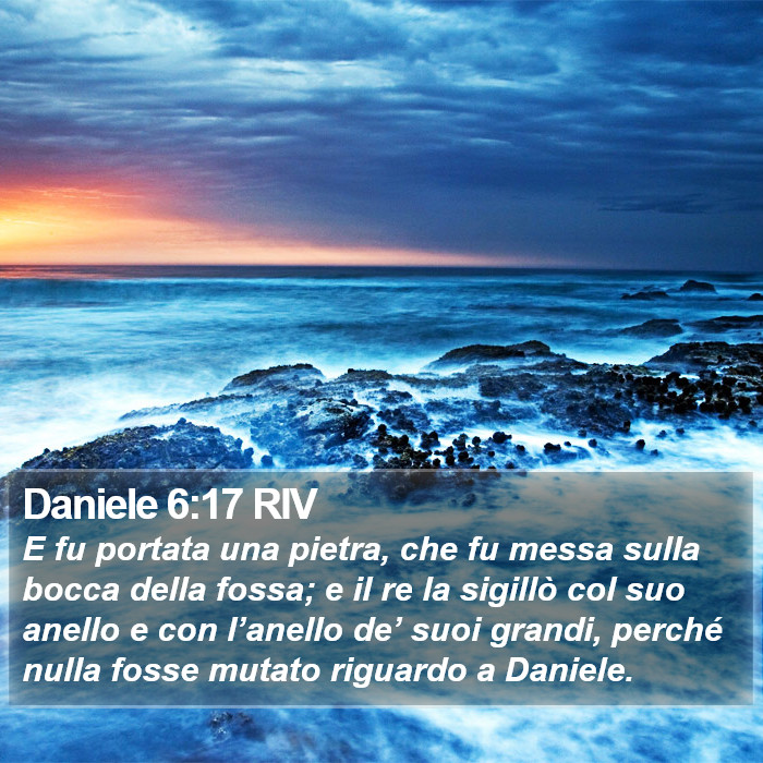 Daniele 6:17 RIV Bible Study