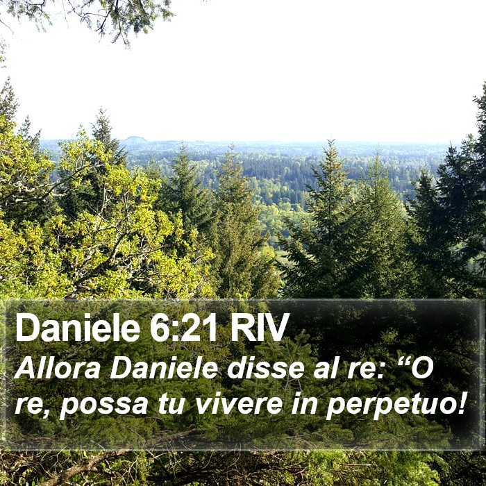 Daniele 6:21 RIV Bible Study