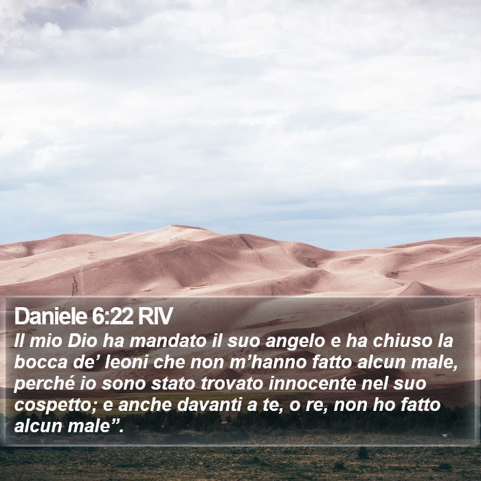 Daniele 6:22 RIV Bible Study