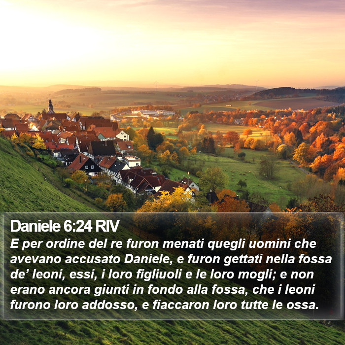 Daniele 6:24 RIV Bible Study