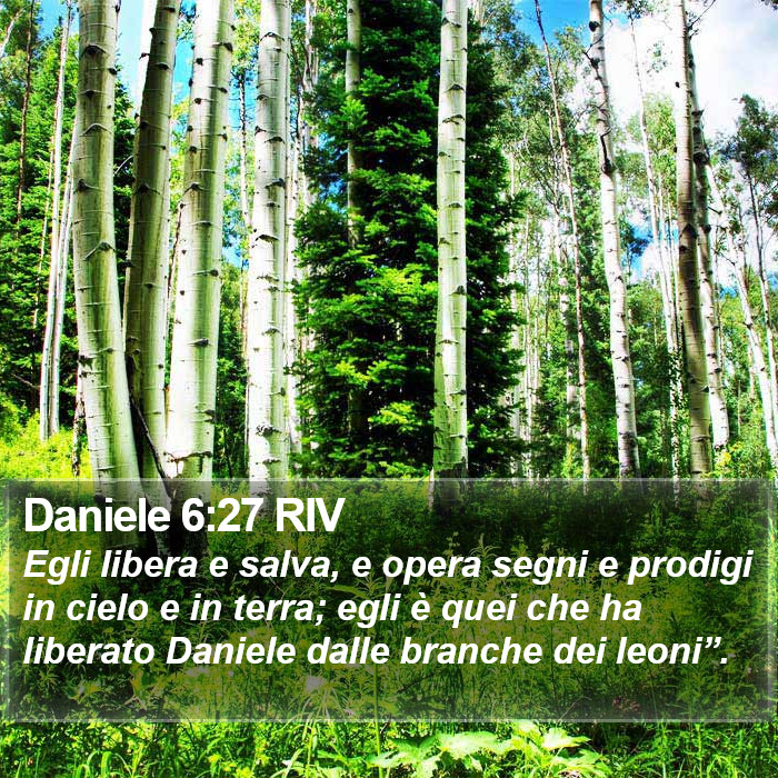 Daniele 6:27 RIV Bible Study