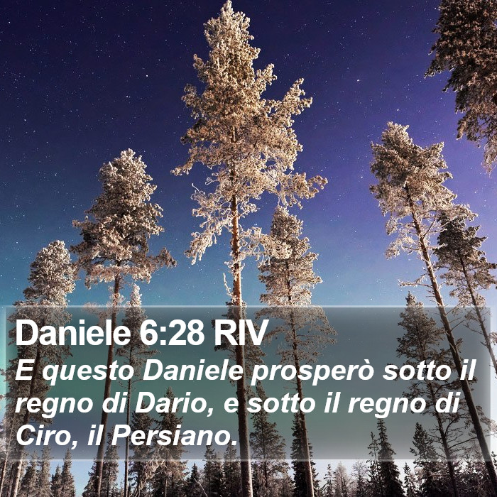 Daniele 6:28 RIV Bible Study