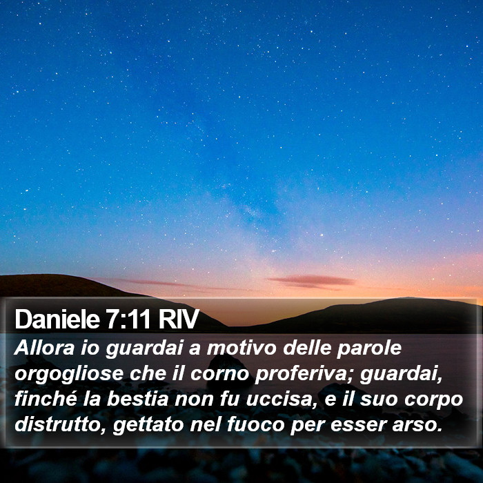 Daniele 7:11 RIV Bible Study