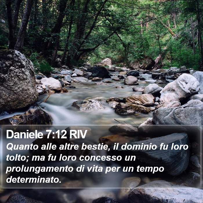 Daniele 7:12 RIV Bible Study